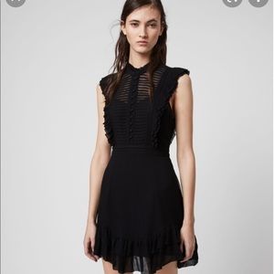 AllSaints black Lola dress size 6 British size 10
